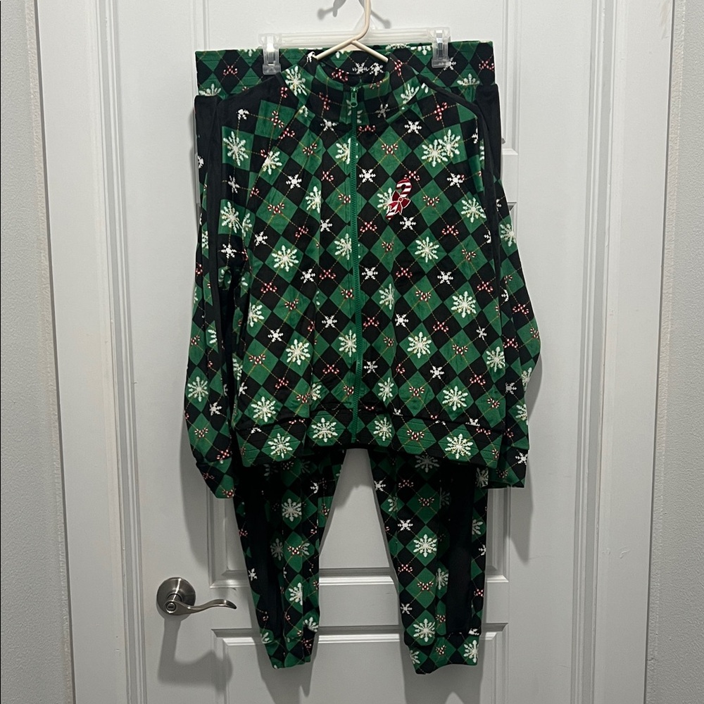 Green Argyle Christmas Tracksuit